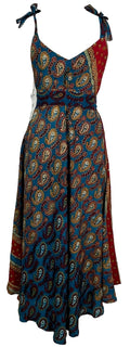 STAFF HOLD PRC7675 Avatar Pure Silk Maxi Dress with Belt - Velora Luxury Fashion
