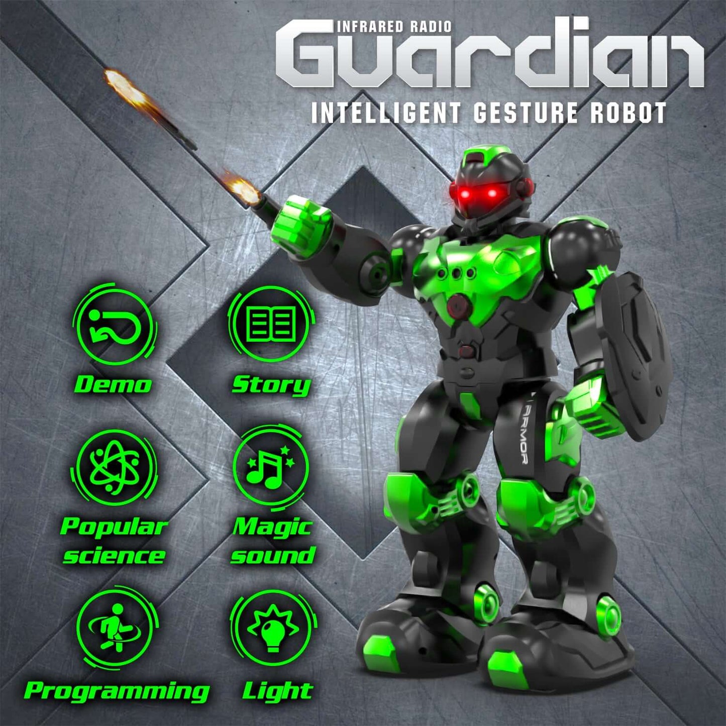 STEMTRON Programmable RC Robot Toy with Gesture Sensing and Interactive Play - Velora Luxury Fashion