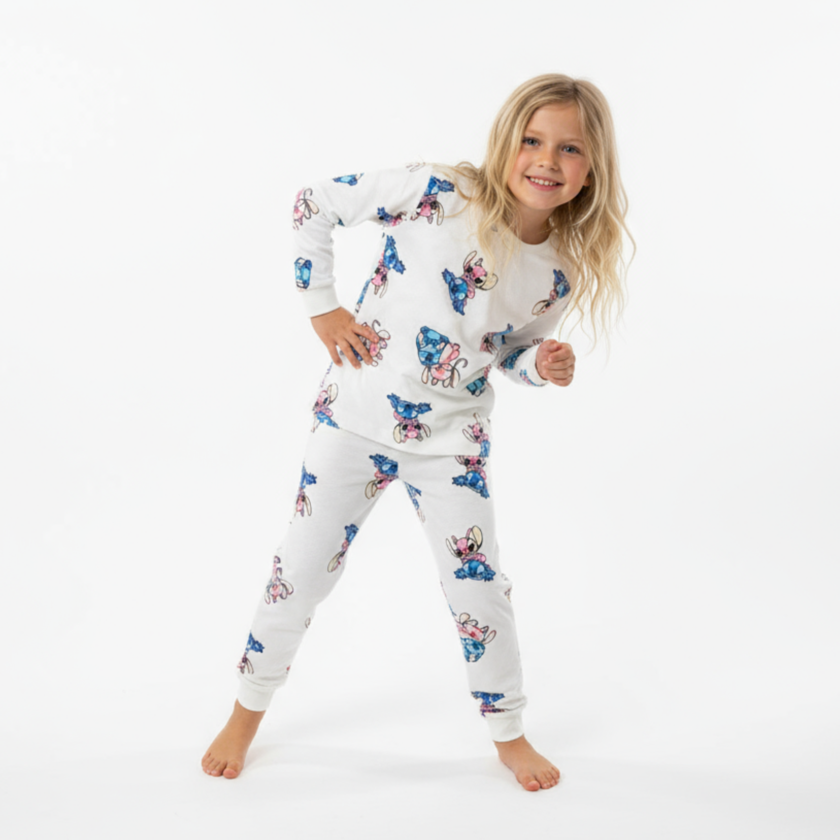 STlTCH'ed Night Cotton Pyjama Set - Velora Luxury Fashion