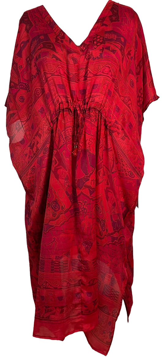 PRC6417 Avatar Pure Silk Maxi Kaftan - Velora