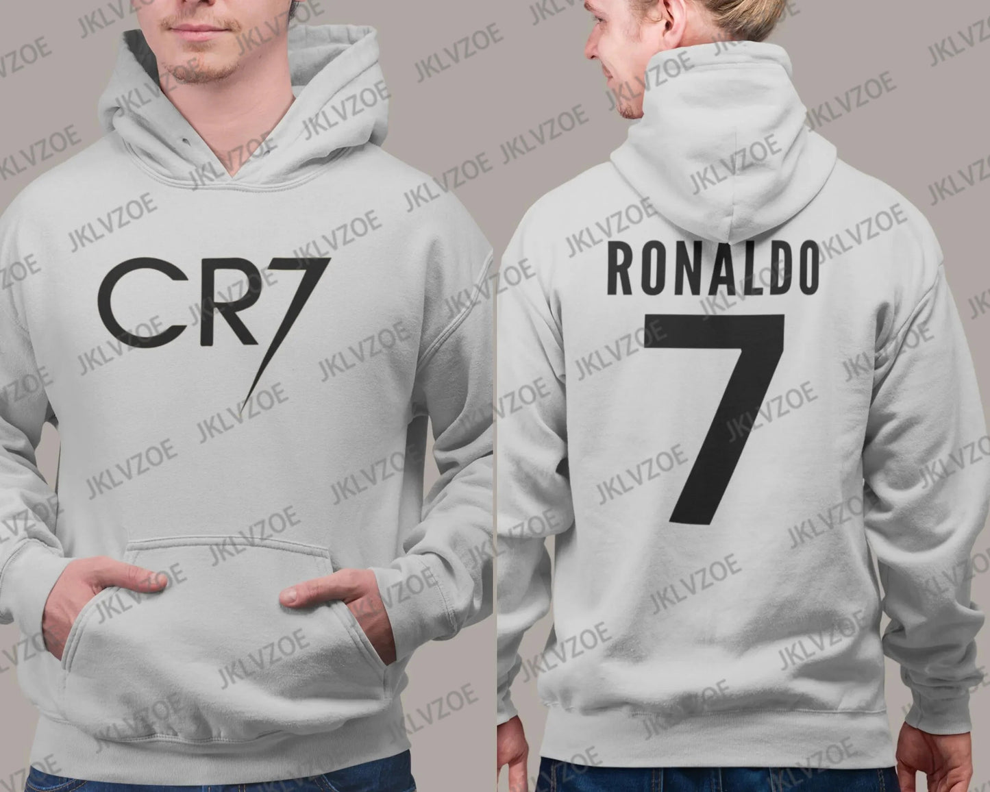 Ronaldo 7 Print Hoodie Retro Street Sweatshirt Top Autumn Women Men Casual Pullover Cotton Sport Hooded Men Clothing Streetwear Velora