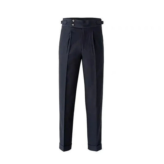 Suit Trousers for Men Pocket British Style Slim Fit Man Suits Pants Fashion Clothing Up Thin Casual Stylish Elegant Summer 2025 Velora