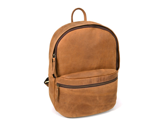 Sahara Leather Travel Backpack - Walnut Brown (BP-52) - Velora Luxury Fashion
