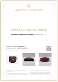 Saint Laurent Pochette Gray /Red Shoulder Bag NS080768 - Velora Luxury Fashion