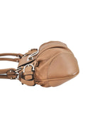 Salvatore Ferragamo Gancini Leather Shoulder Hand Bag Brown 7570K - Velora Luxury Fashion