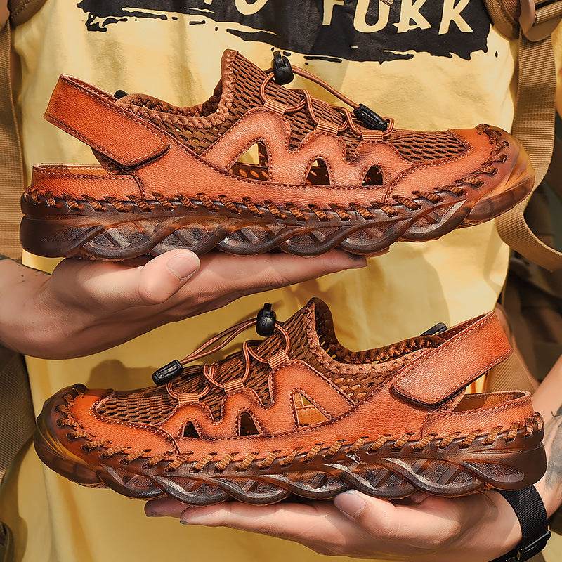 Sandals Men's Leather Soft Bottom Breathable EX-STOCK Canada