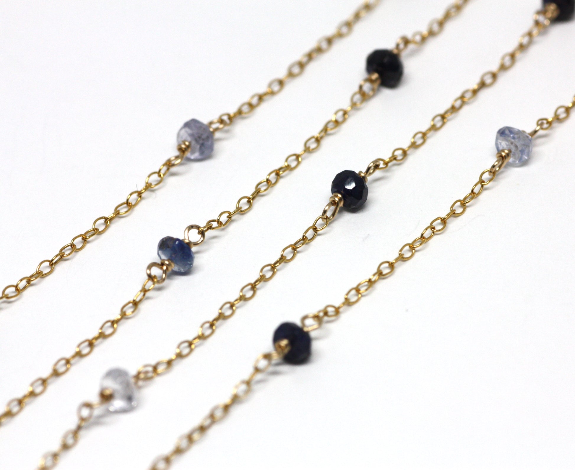 Sapphire Wire Wrapped Layering Necklace - Velora Luxury Fashion
