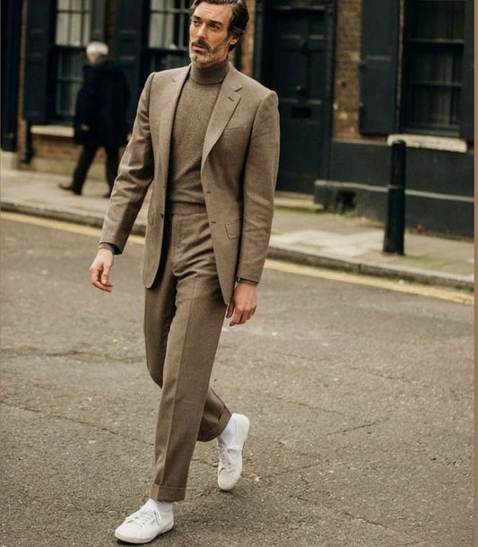 Suits for Men Slim Fit 3 Pieces Male Suit Jacket Vest with Pants Wedding Tuxedo Velora