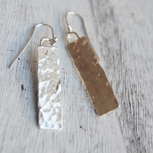 Monolith Silver Earrings
