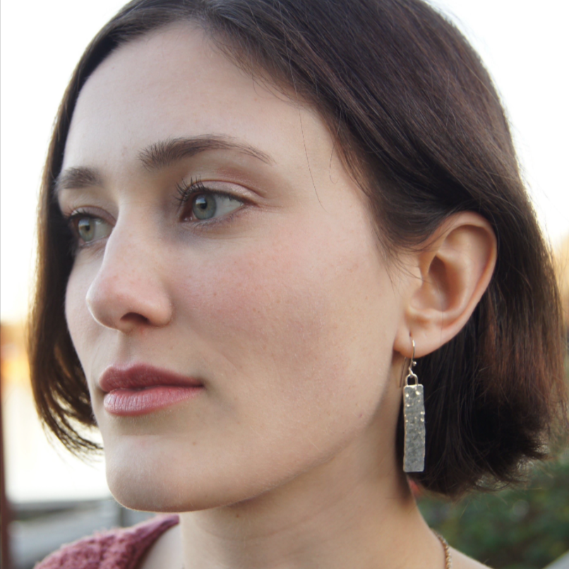 Monolith Silver Earrings