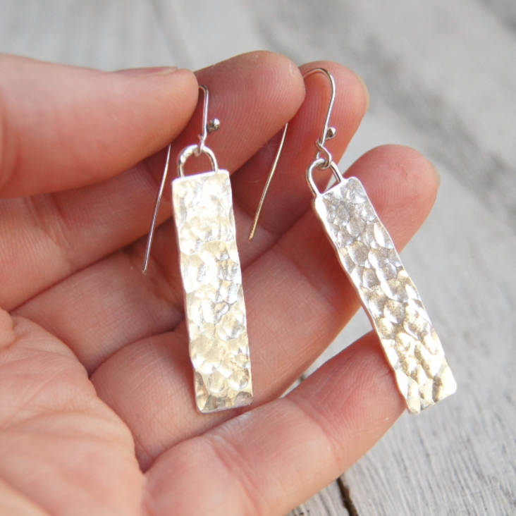 Monolith Silver Earrings