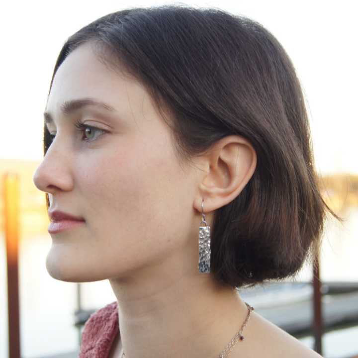 Monolith Silver Earrings