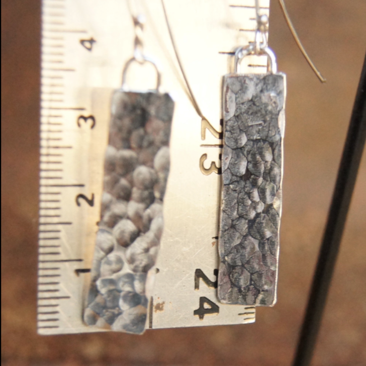 Monolith Silver Earrings