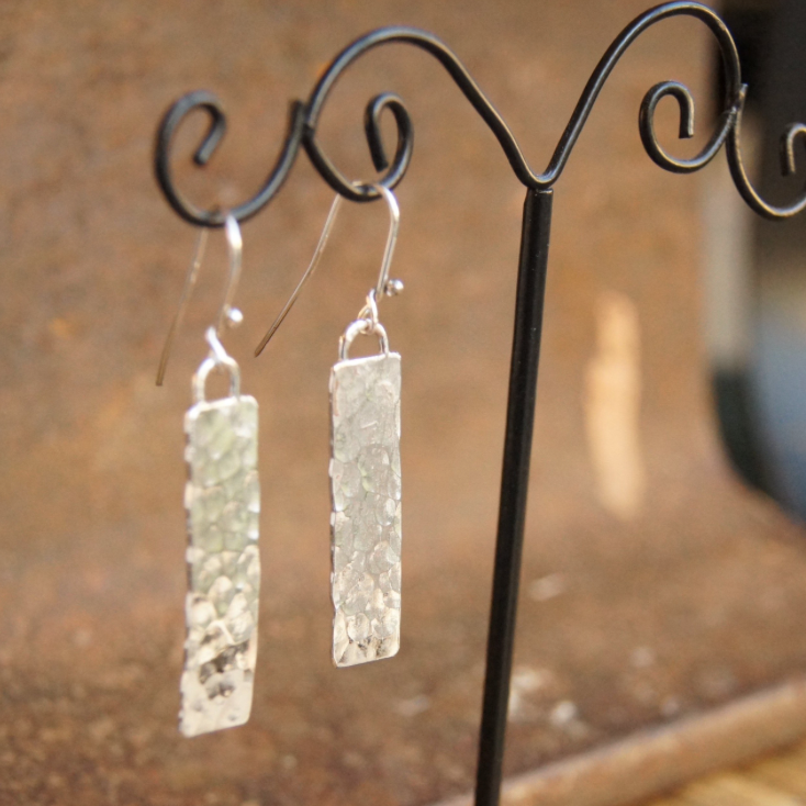 Monolith Silver Earrings