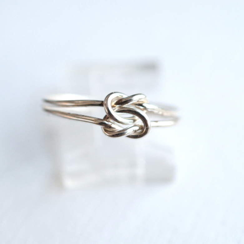 Double Knot Ring Silver
