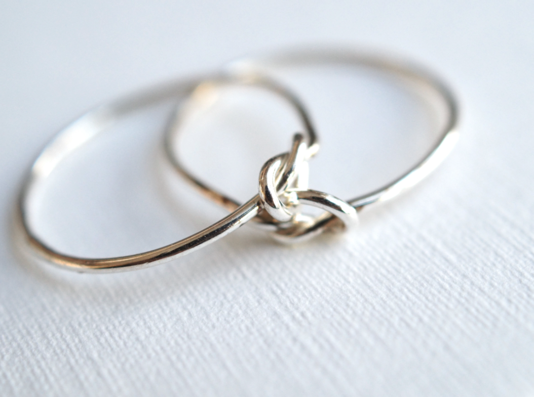 Double Knot Ring Silver