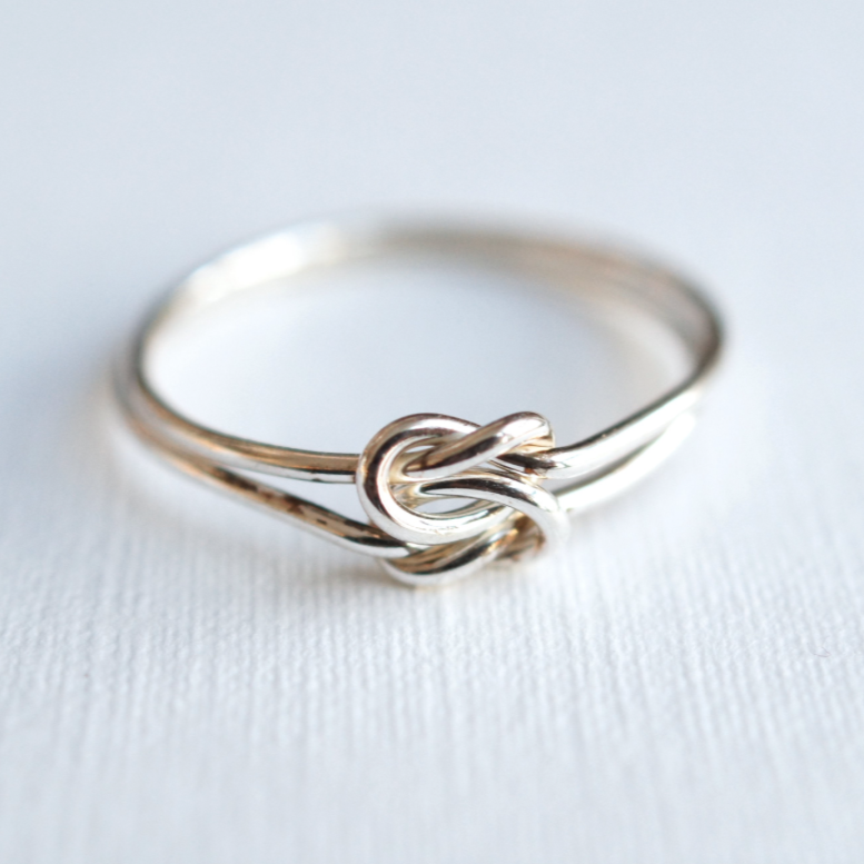 Double Knot Ring Silver