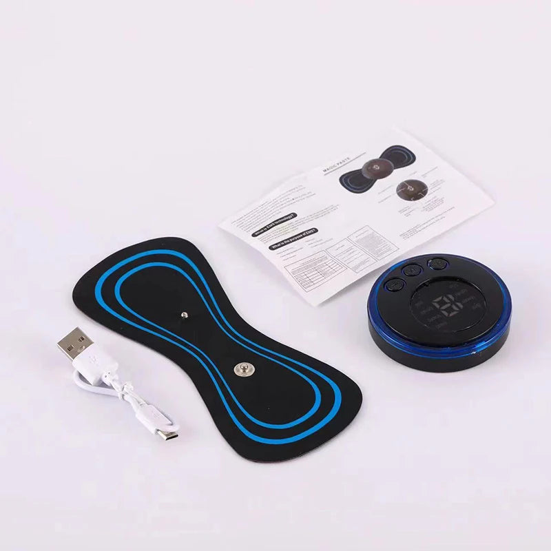 Rechargeable neck massager electric neck massage to relieve pain EMS acupoint muscle stimulation relaxation massage - Velora