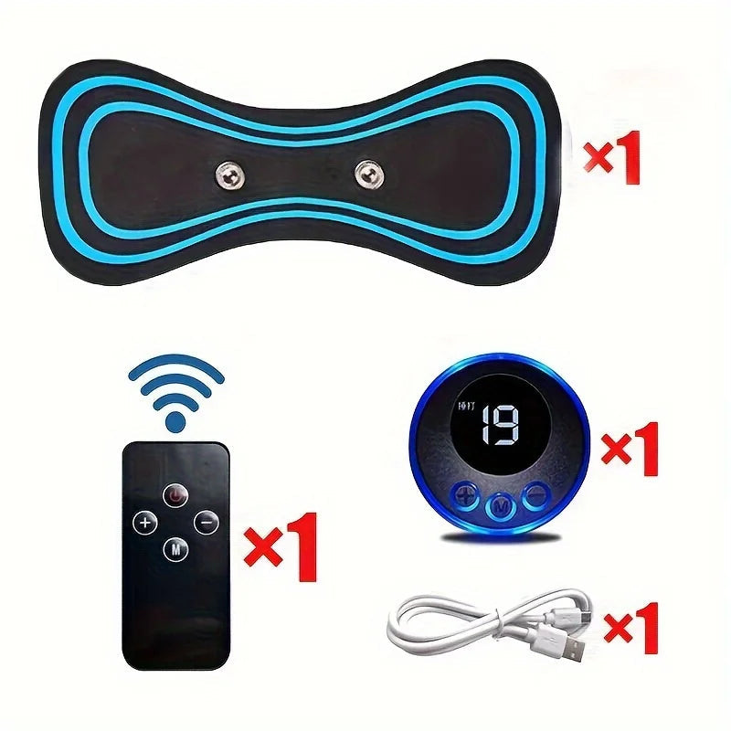 Muscle Electric Massager 2/3/4 Pcs EMS Neck Massage Machine 8 Modes 19 Levels of Strength Vibrater Instrument Treatment - Velora