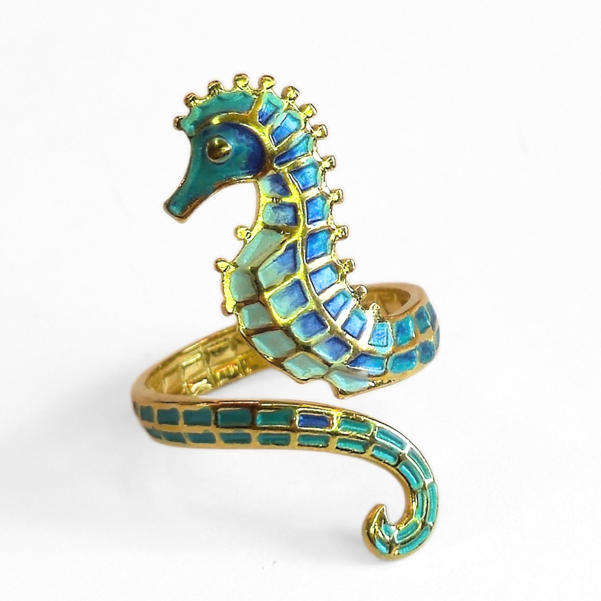 Seahorse Wrap Ring - Velora Luxury Fashion