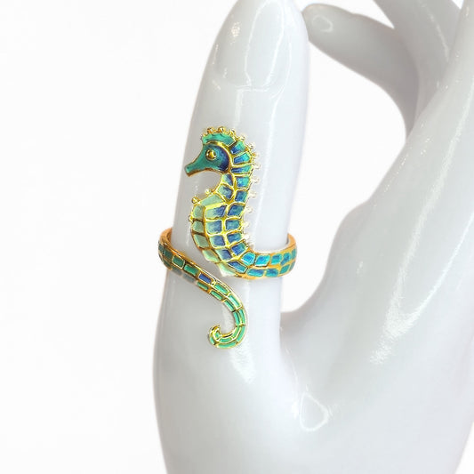 Seahorse Wrap Ring - Velora