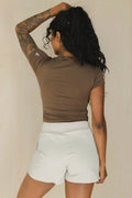 Second Skin Short Sleeve - Velora Luxury Fashion