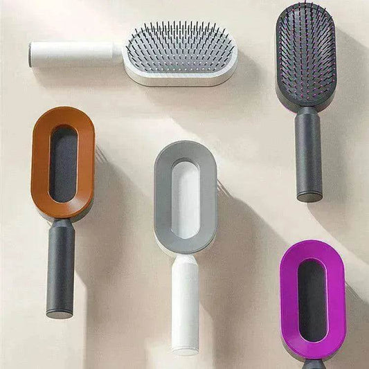 Self Cleaning Hair Brush For Women key Massage Scalp - Velora