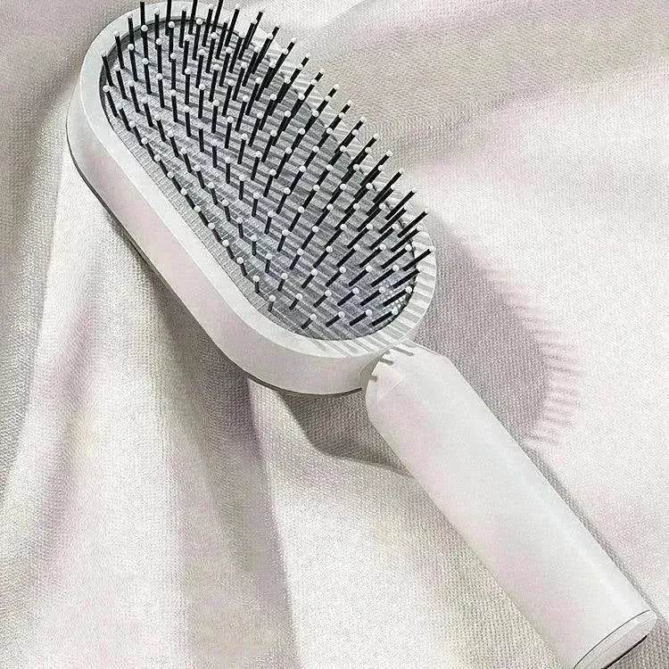 Self Cleaning Hair Brush For Women key Massage Scalp - Velora