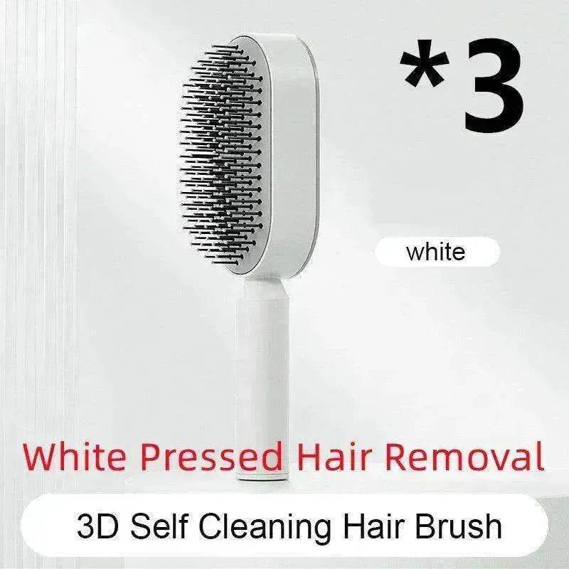 Self Cleaning Hair Brush For Women key Massage Scalp - Velora