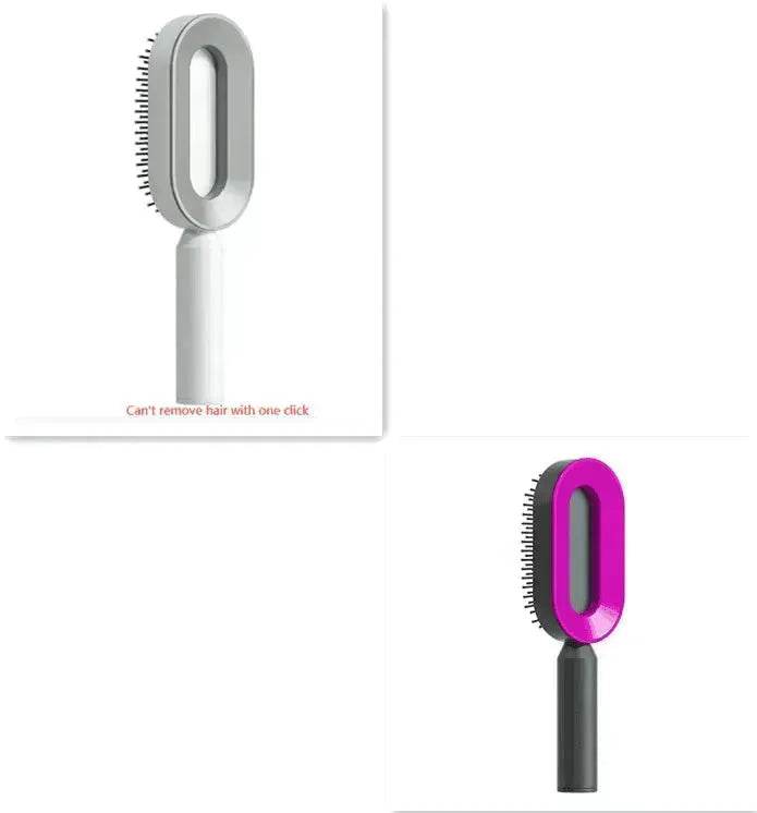 Self Cleaning Hair Brush For Women key Massage Scalp - Velora