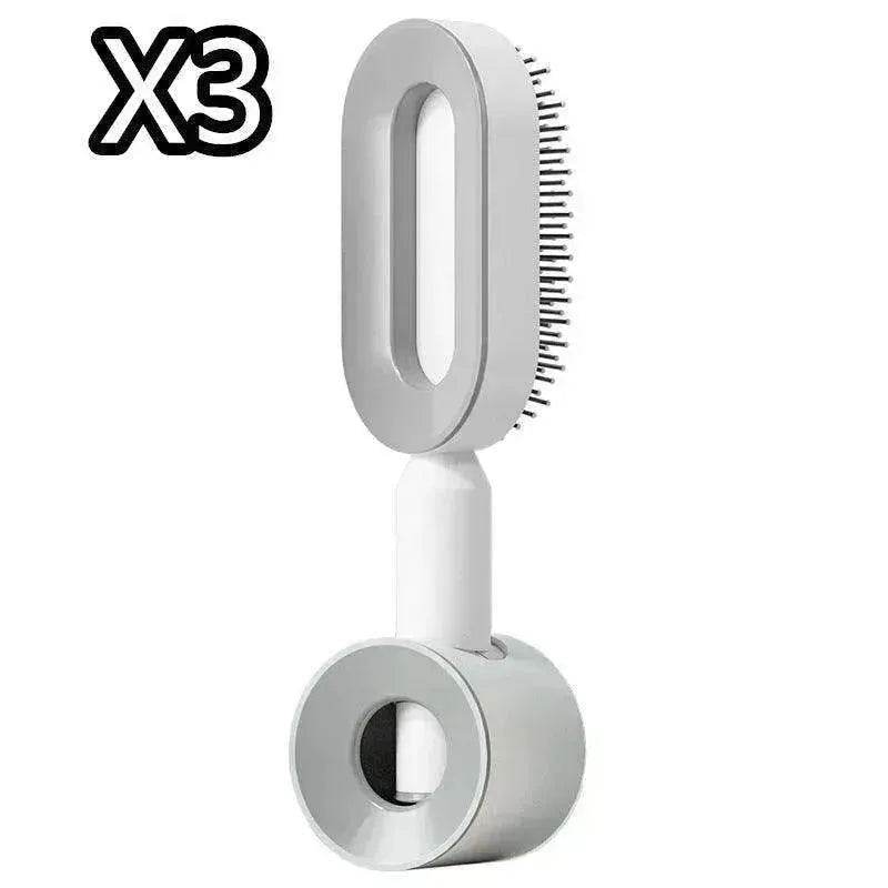 Self Cleaning Hair Brush For Women key Massage Scalp - Velora