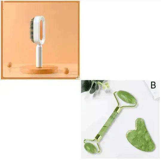 Self Cleaning Hair Brush For Women key Massage Scalp - Velora