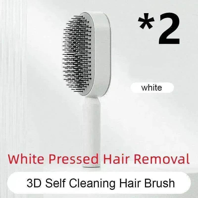 Self Cleaning Hair Brush For Women key Massage Scalp - Velora