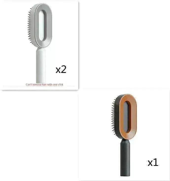 Self Cleaning Hair Brush For Women key Massage Scalp - Velora