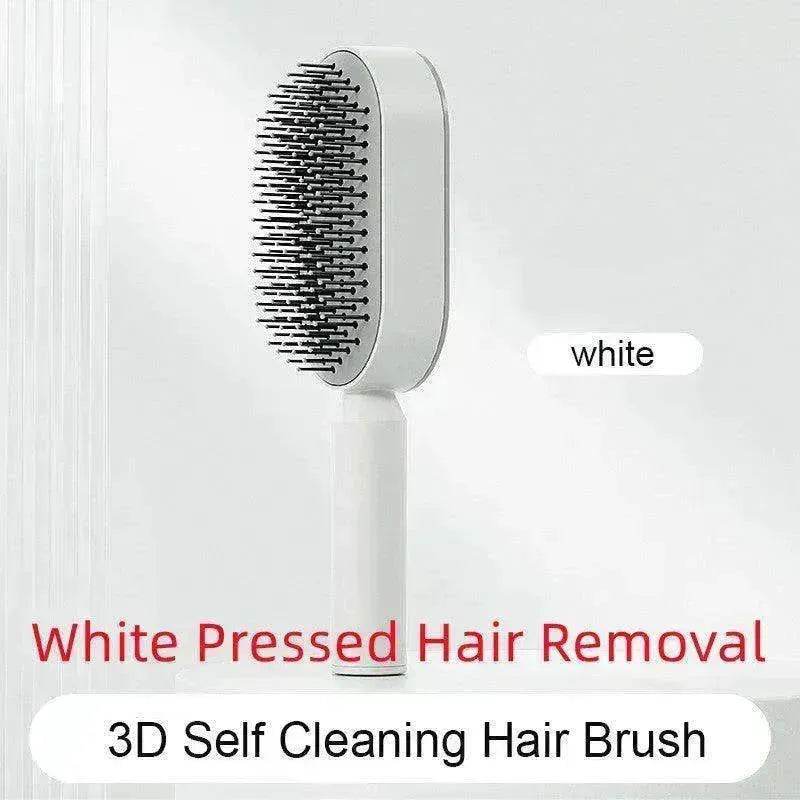 Self Cleaning Hair Brush For Women key Massage Scalp - Velora