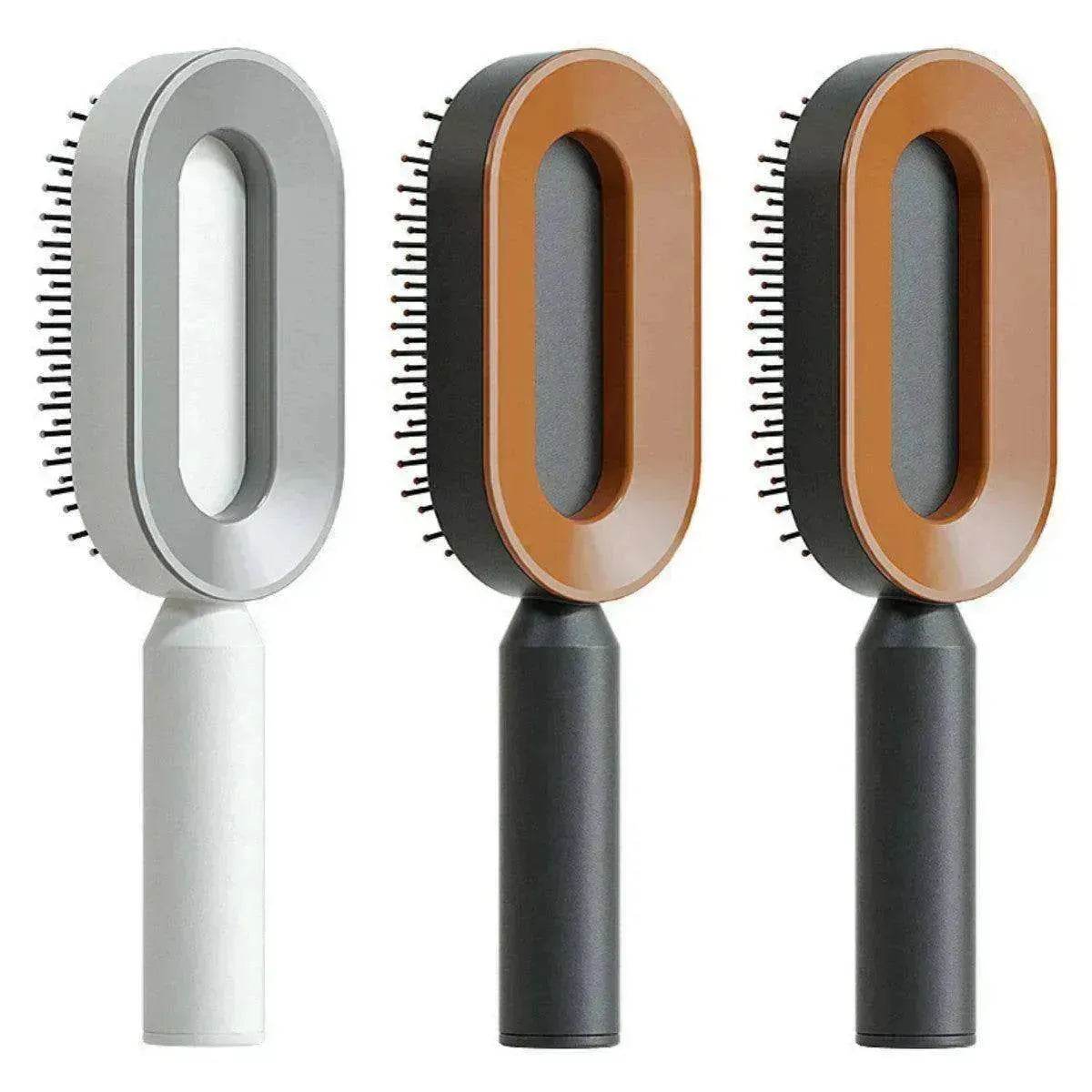 Self Cleaning Hair Brush For Women key Massage Scalp - Velora