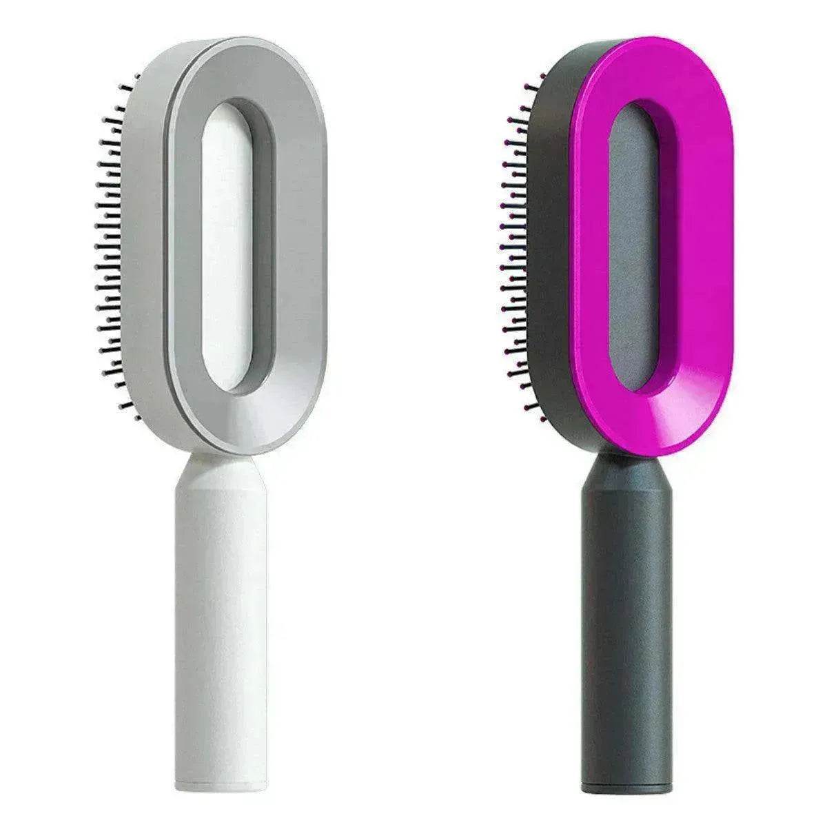 Self Cleaning Hair Brush For Women key Massage Scalp - Velora