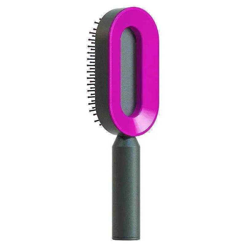 Self Cleaning Hair Brush For Women key Massage Scalp - Velora