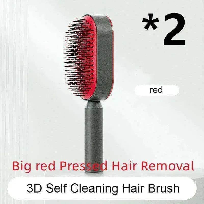Self Cleaning Hair Brush For Women key Massage Scalp - Velora