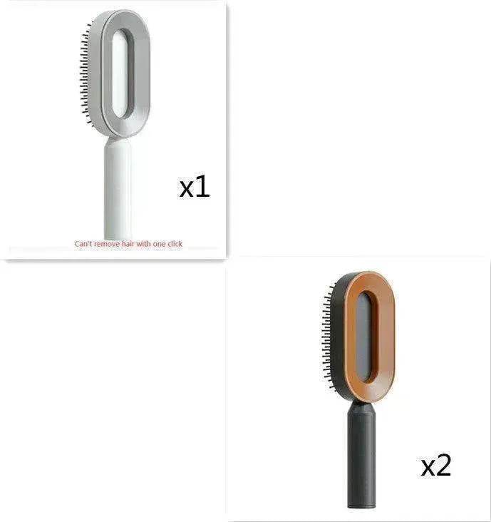 Self Cleaning Hair Brush For Women key Massage Scalp - Velora