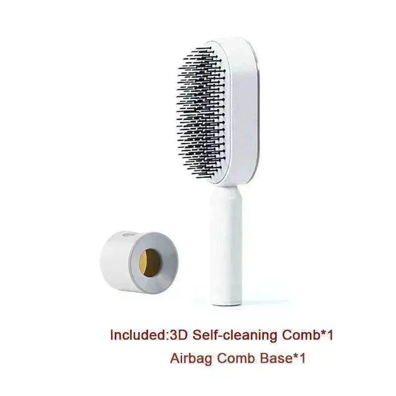 Self Cleaning Hair Brush For Women key Massage Scalp - Velora