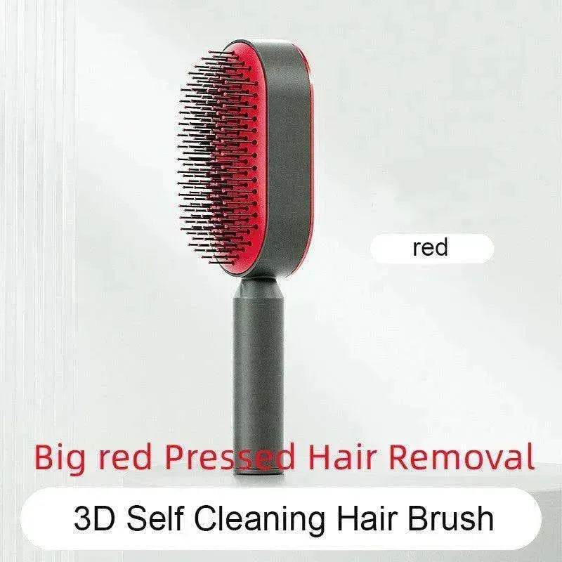 Self Cleaning Hair Brush For Women key Massage Scalp - Velora