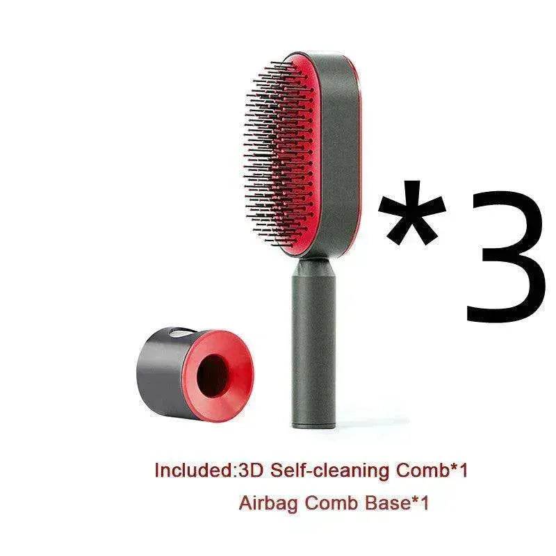 Self Cleaning Hair Brush For Women key Massage Scalp - Velora