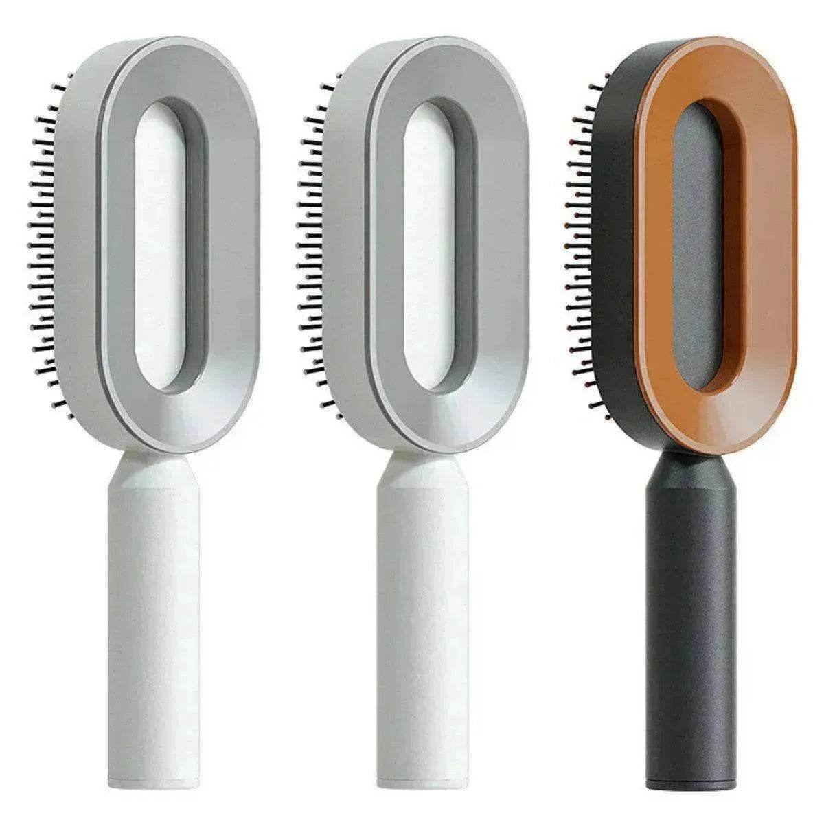 Self Cleaning Hair Brush For Women key Massage Scalp - Velora