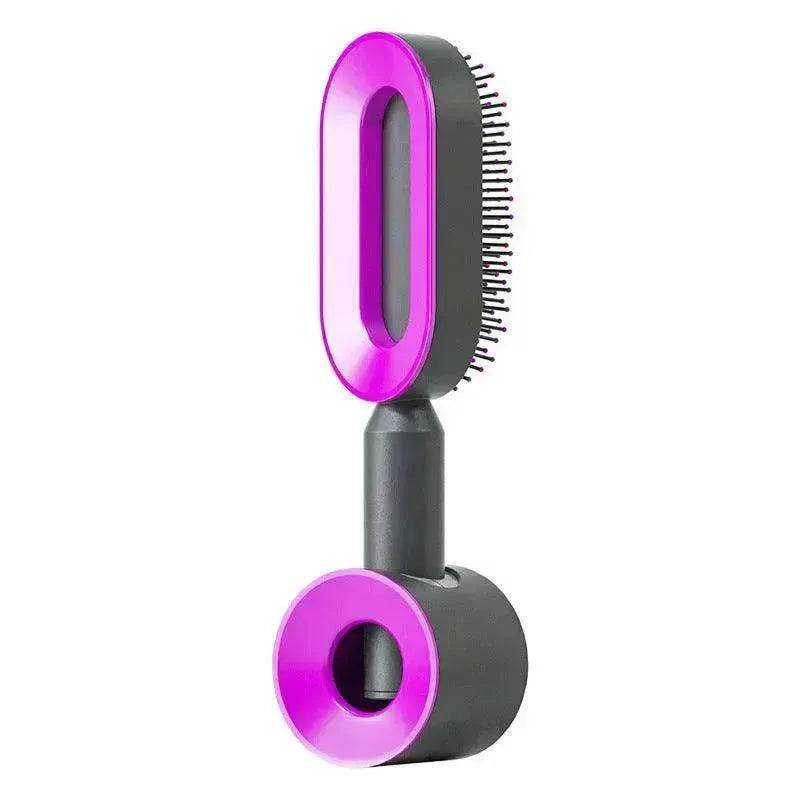 Self Cleaning Hair Brush For Women key Massage Scalp - Velora