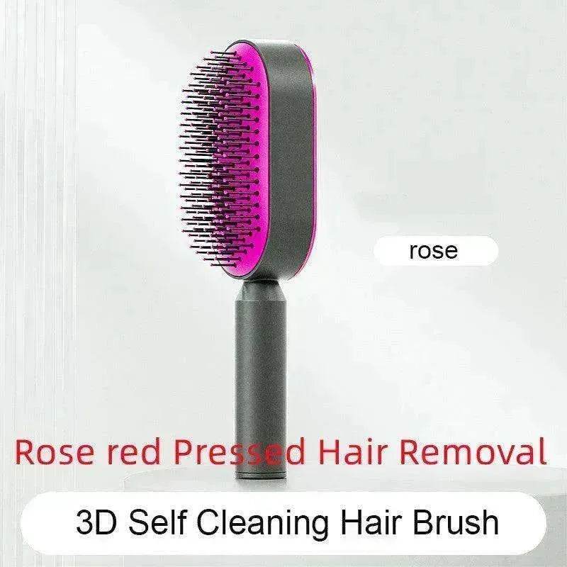 Self Cleaning Hair Brush For Women key Massage Scalp - Velora