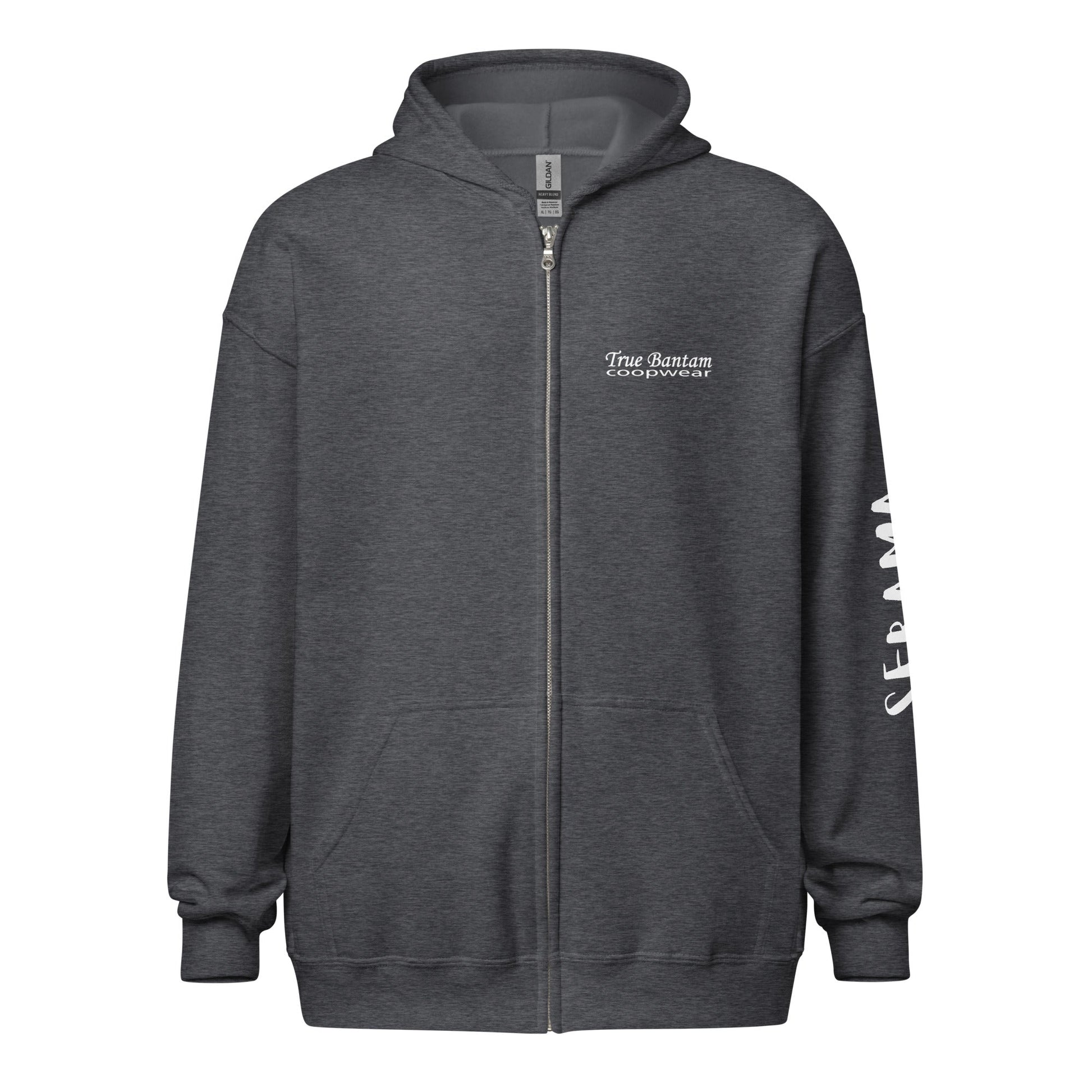Serama Unisex heavy blend zip bunny hug (hoodie) - Velora Luxury Fashion
