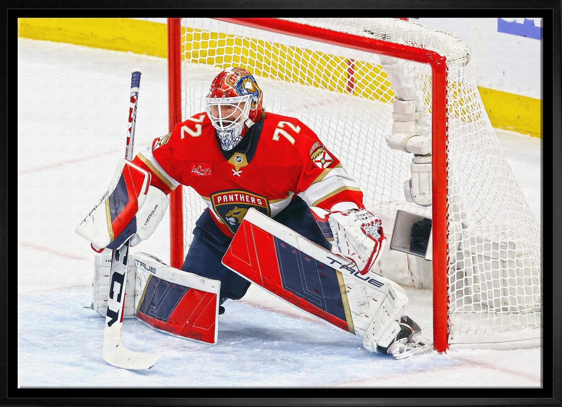 Sergei Bobrovsky 20x29 Framed Canvas Panthers - Velora Luxury Fashion