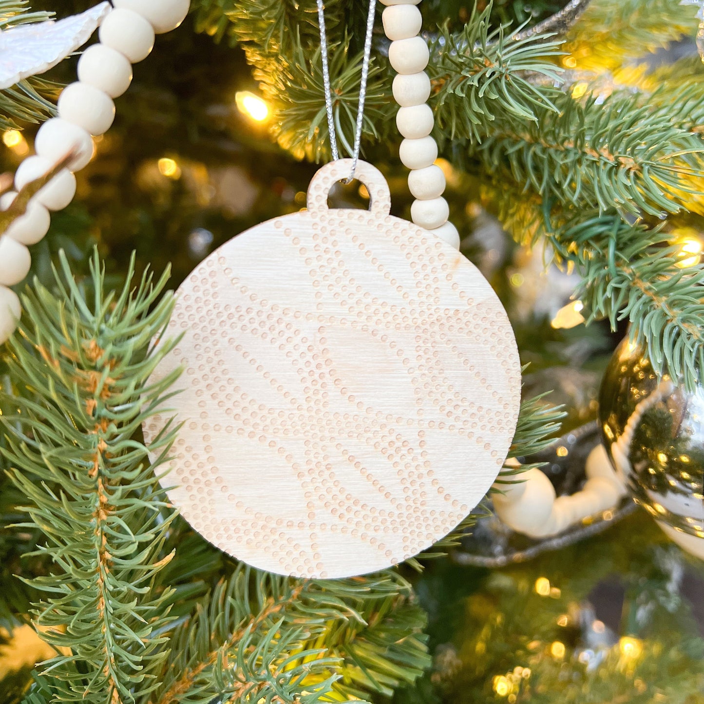 Set of 4 - Heirloom Natural Wood Ornament - Velora Luxury Fashion