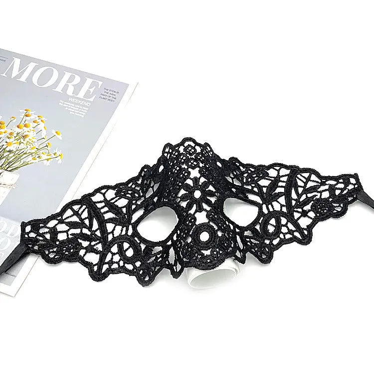 Sexy Lace Half Face Mask Ball Adult Princess Sexy Eye Mask Halloween Props Performance - Velora